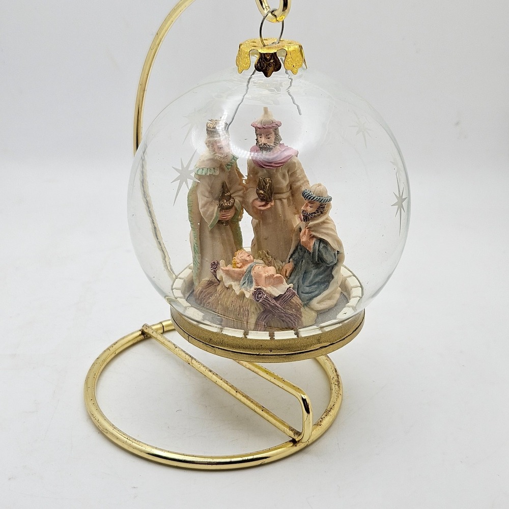 VTG House of Lloyd Christmas Around the World Three Kings Ornament w/ Stand